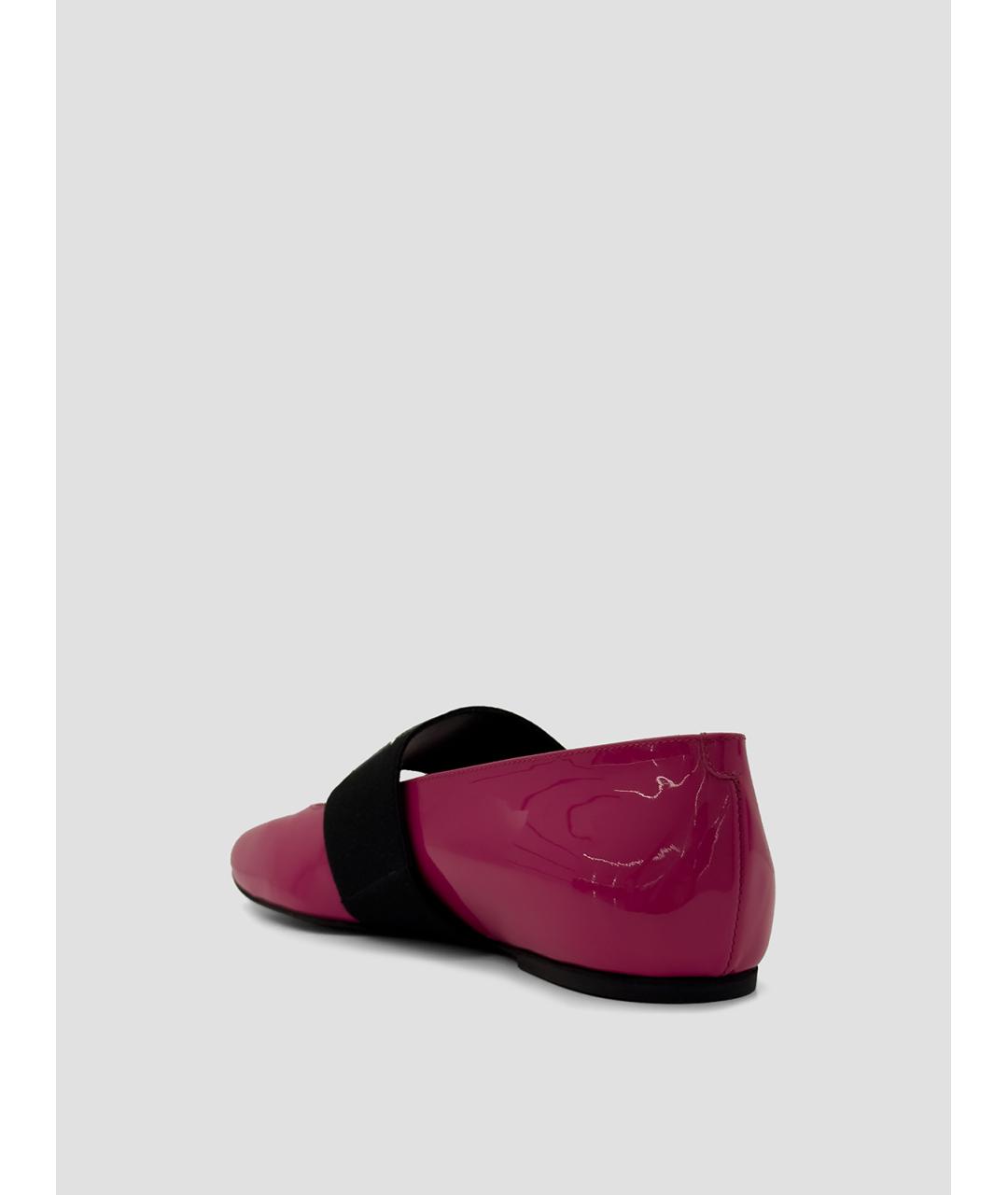 GIVENCHY Фуксия балетки из лакированной кожи, фото 3