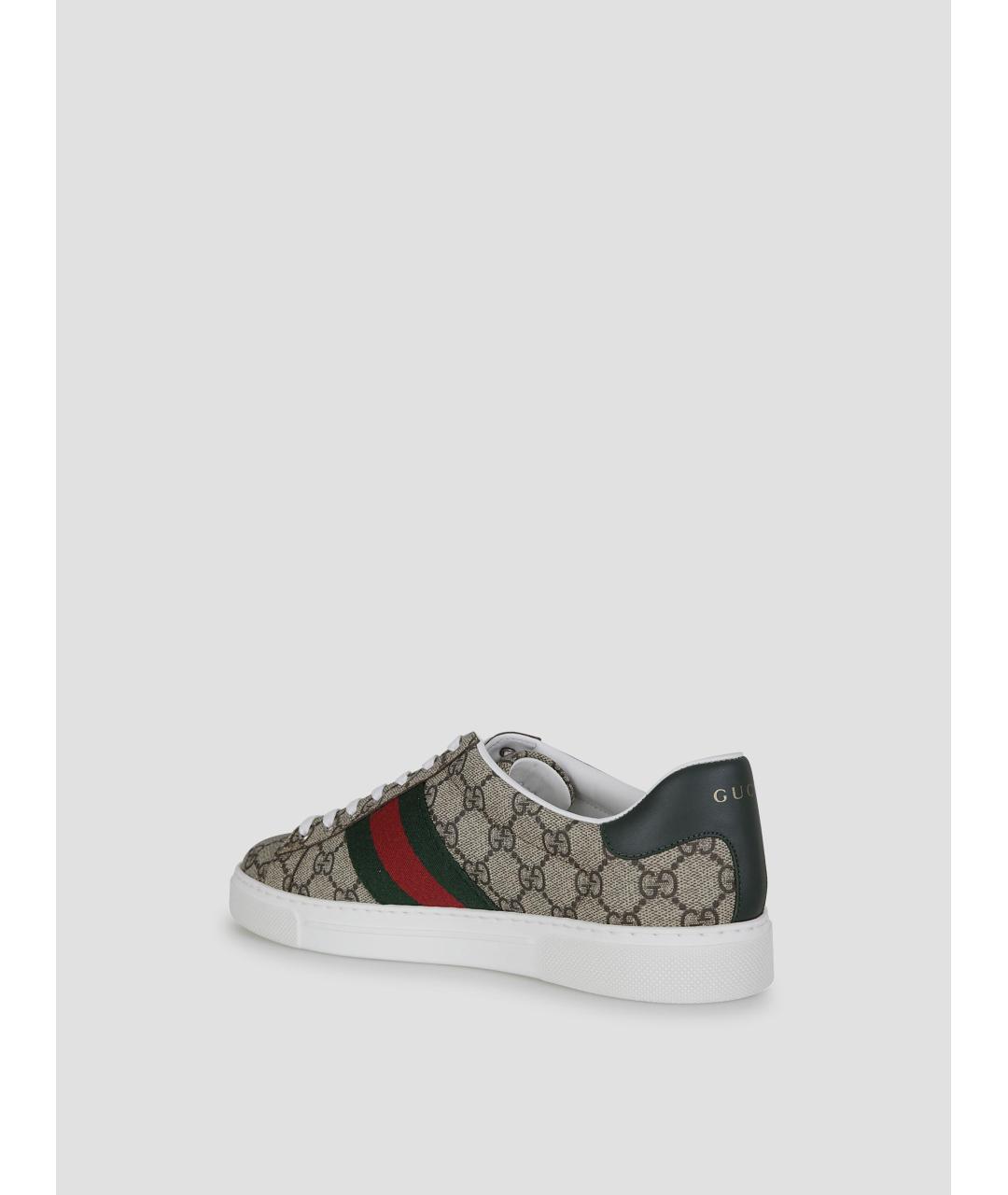 GUCCI Мульти текстильные низкие кроссовки / кеды, фото 3