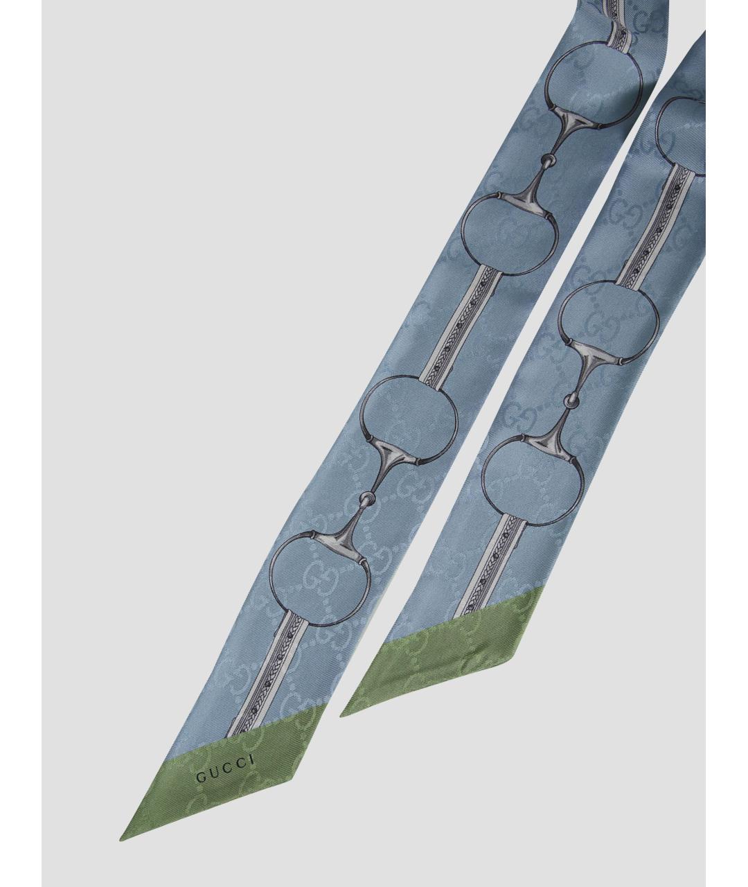 GUCCI Мульти шелковый шарф, фото 2