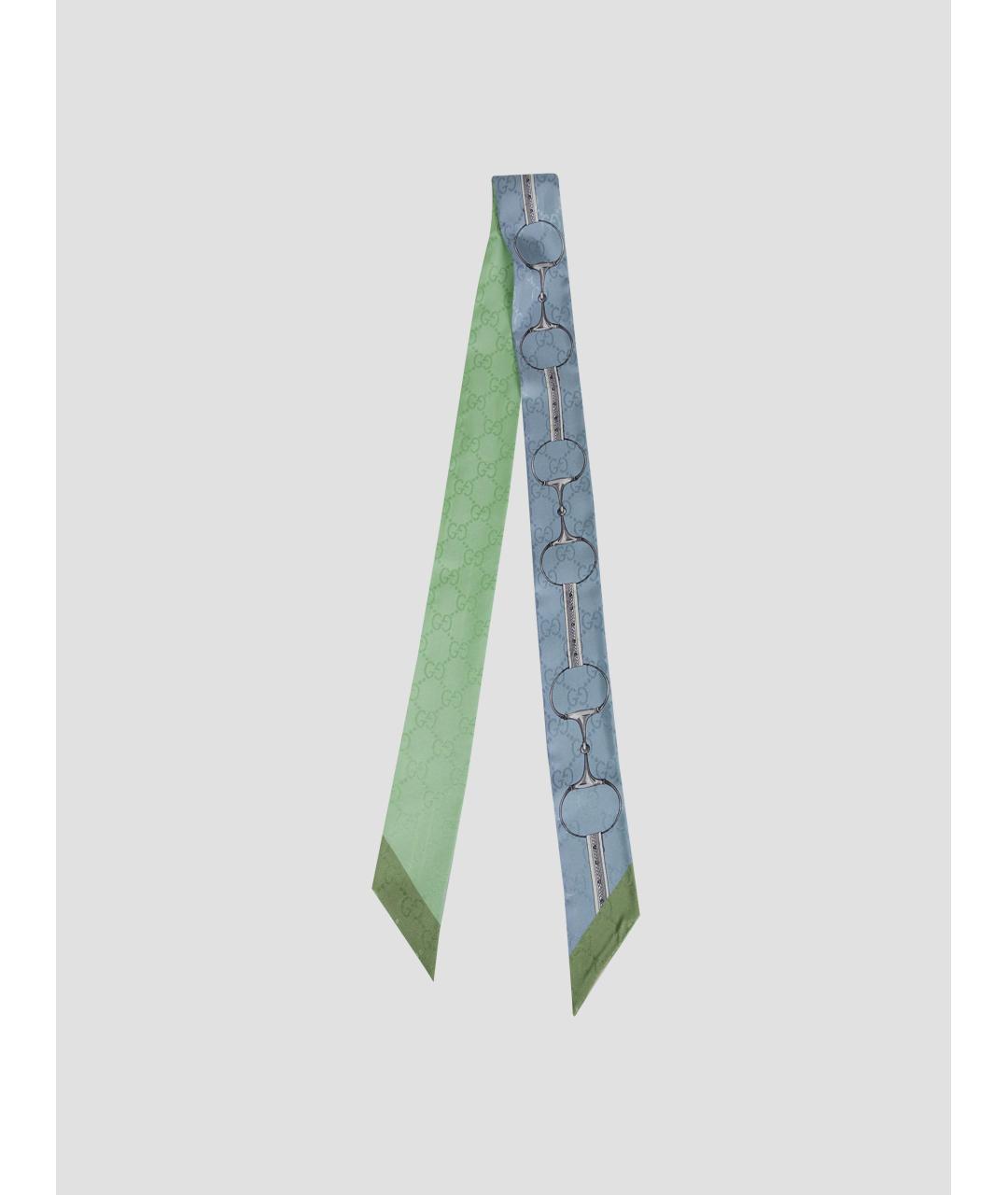 GUCCI Мульти шелковый шарф, фото 3