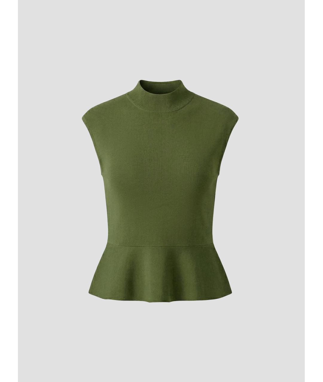 KHAITE Зеленый вискозный джемпер / свитер, фото 4