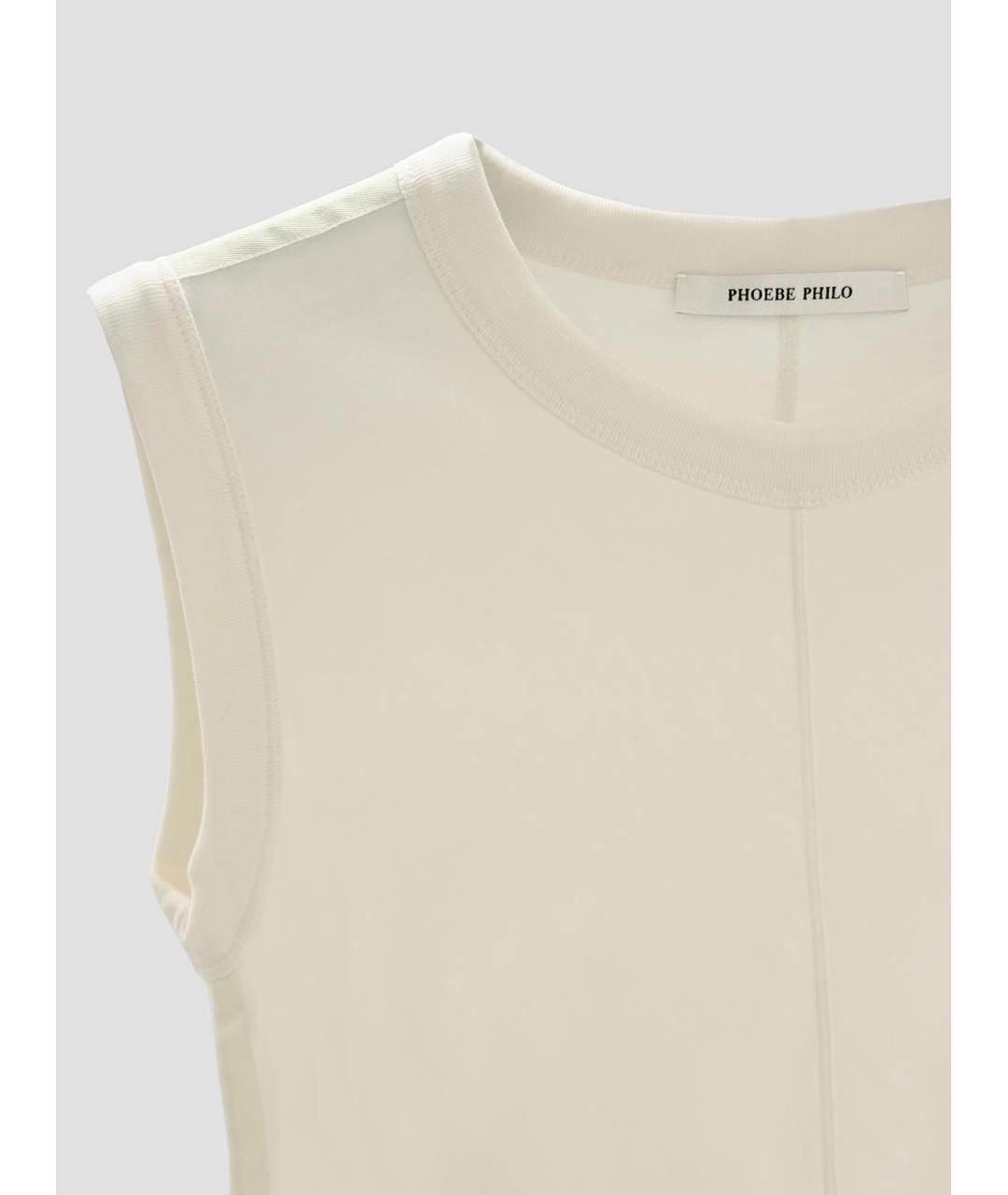 PHOEBE PHILO Белая майка, фото 3