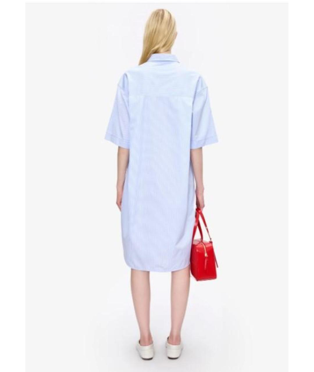 A.P.C. Синее хлопковое повседневное платье, фото 2