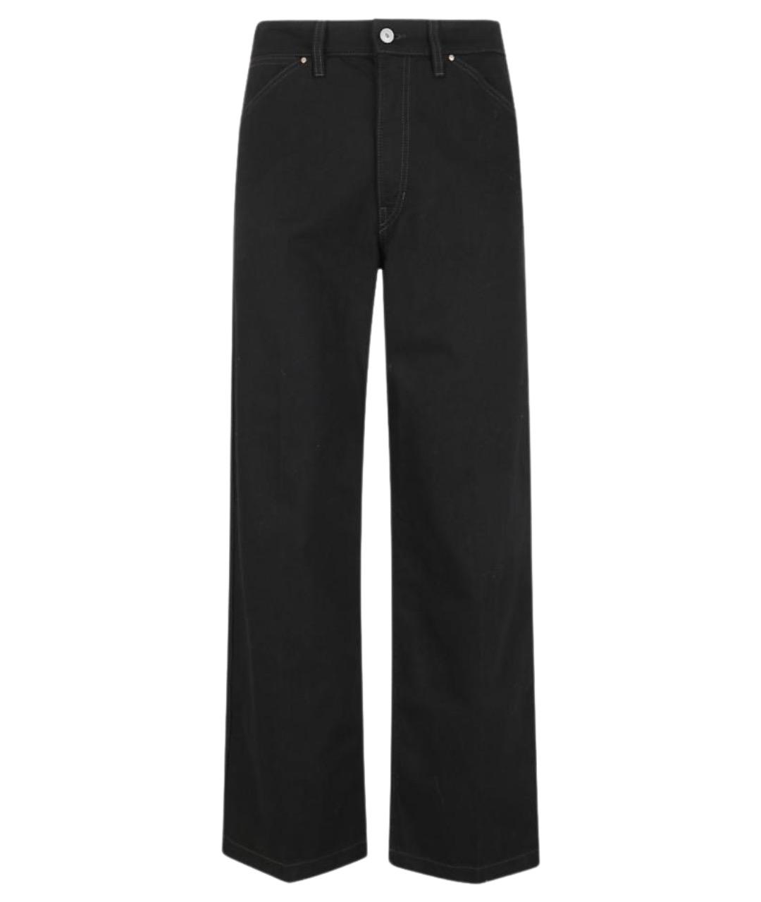 LEMAIRE Черные хлопковые прямые джинсы, фото 1
