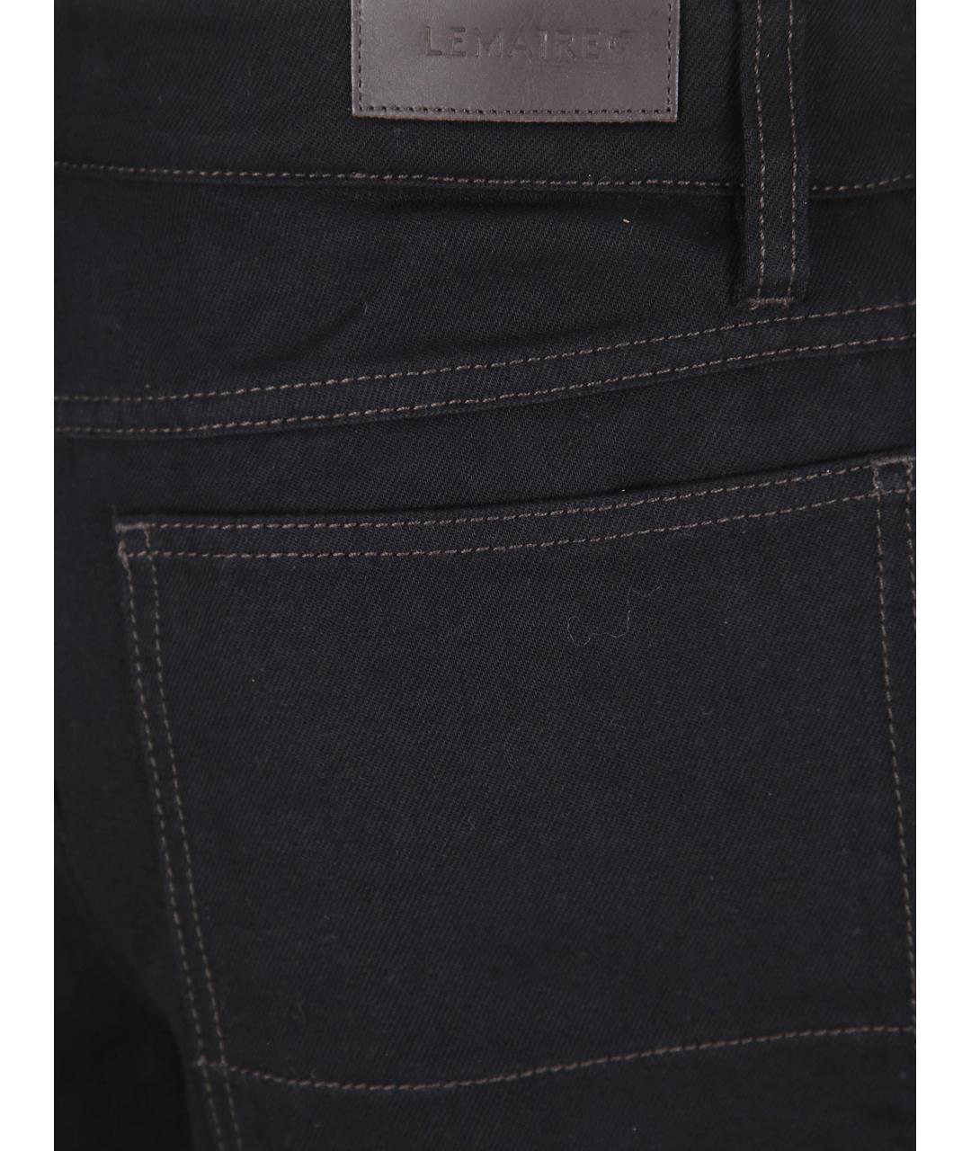 LEMAIRE Черные хлопковые прямые джинсы, фото 3