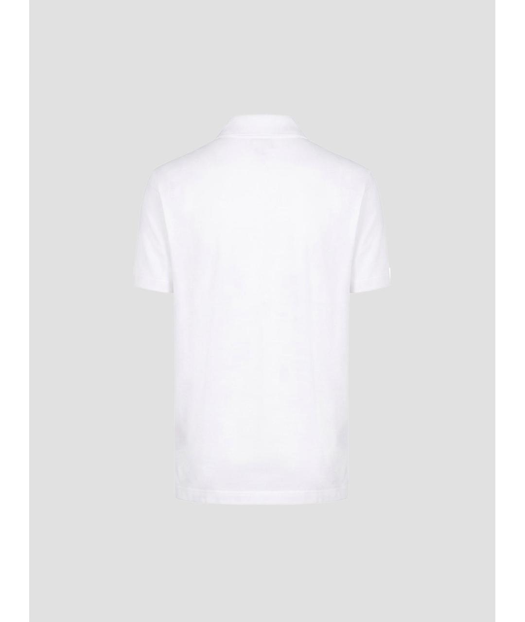 MAISON KITSUNE Белое хлопковое поло с коротким рукавом, фото 2