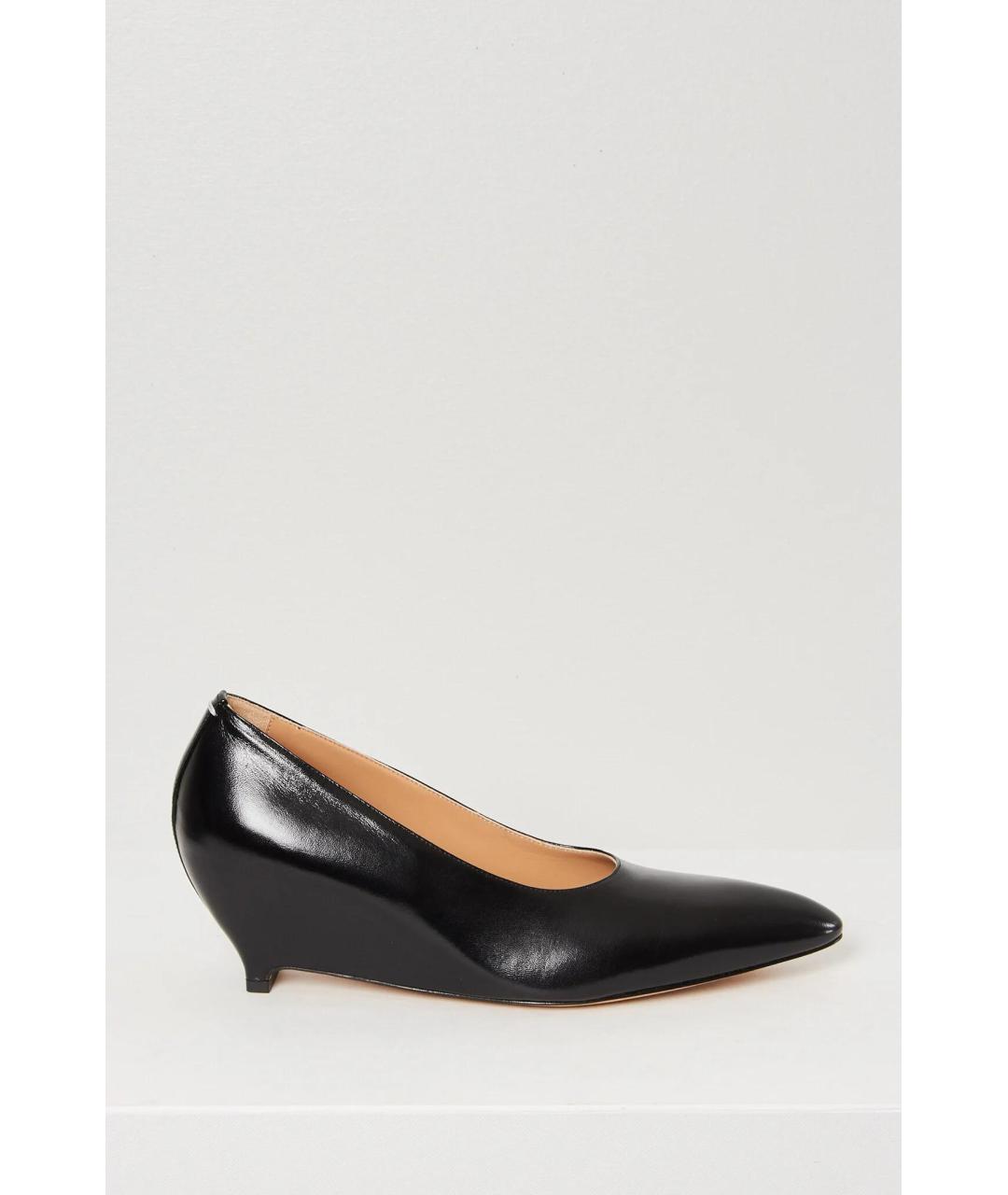 MAISON MARGIELA Черные кожаные туфли, фото 3