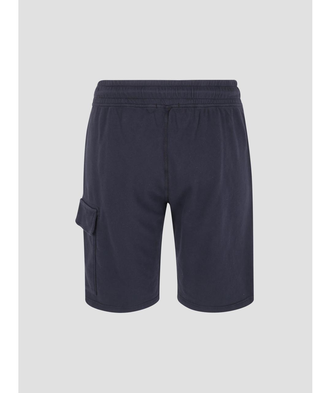 CP COMPANY Темно-синие хлопковые шорты, фото 2