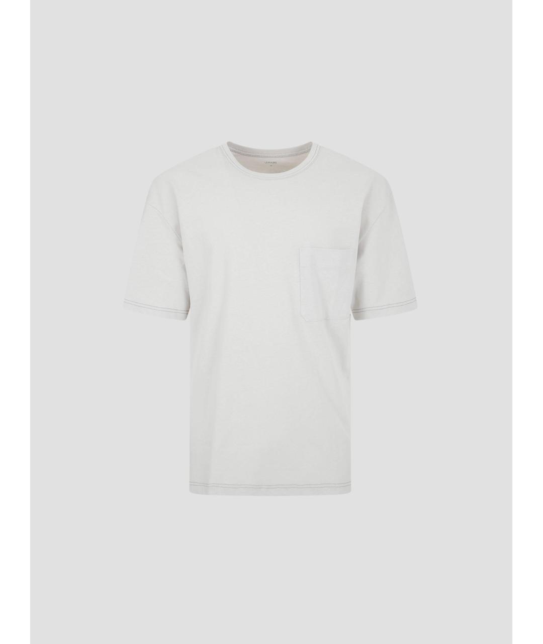 LEMAIRE Белая хлопковая футболка, фото 4