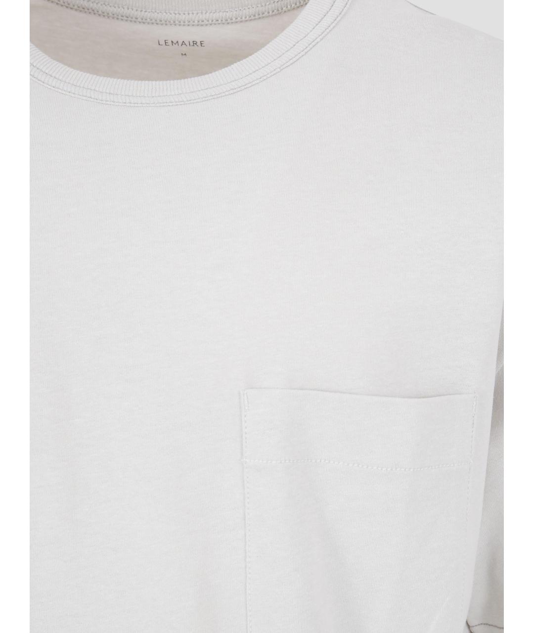 LEMAIRE Белая хлопковая футболка, фото 3