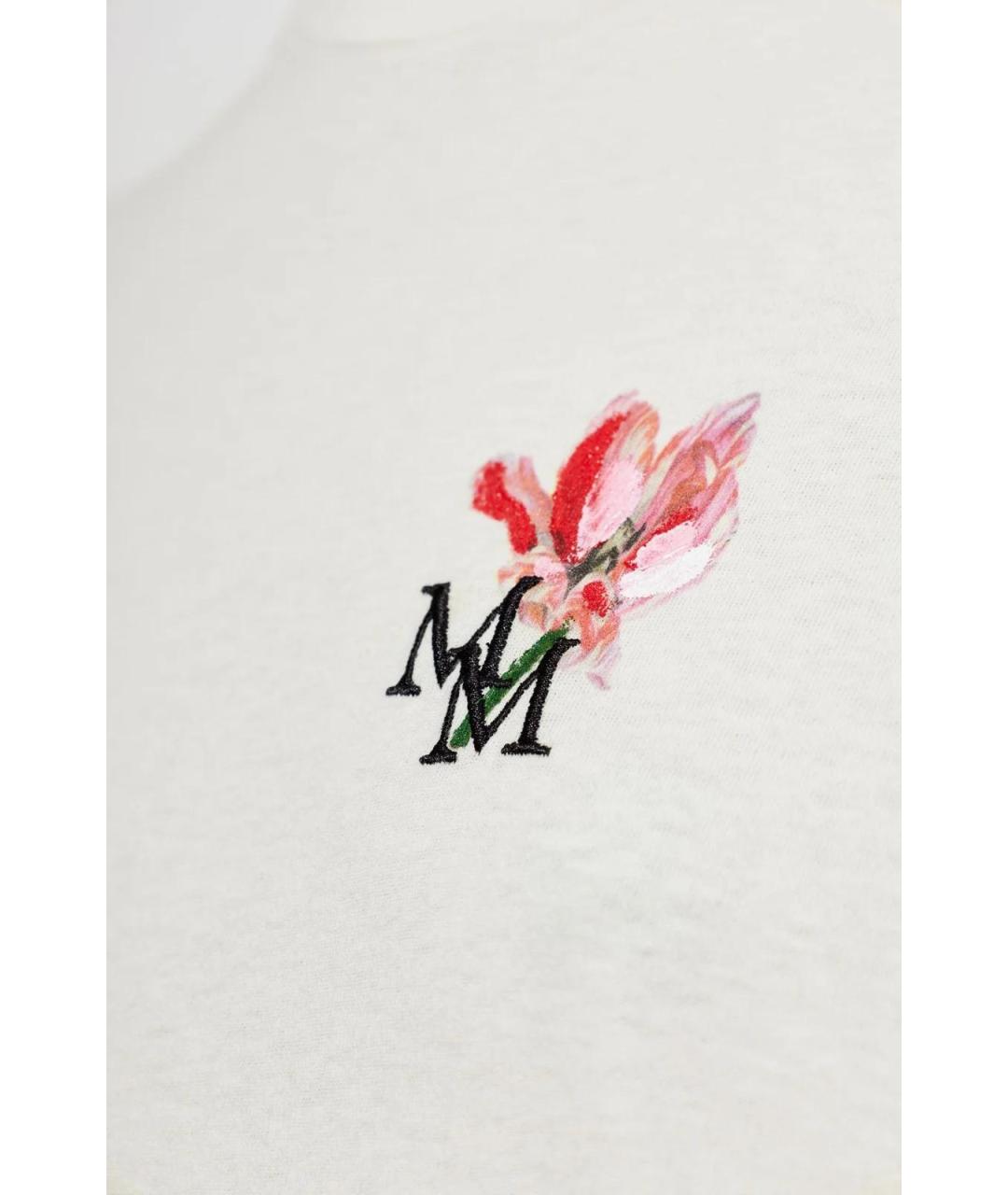 MAISON MARGIELA Белая хлопковая футболка, фото 2