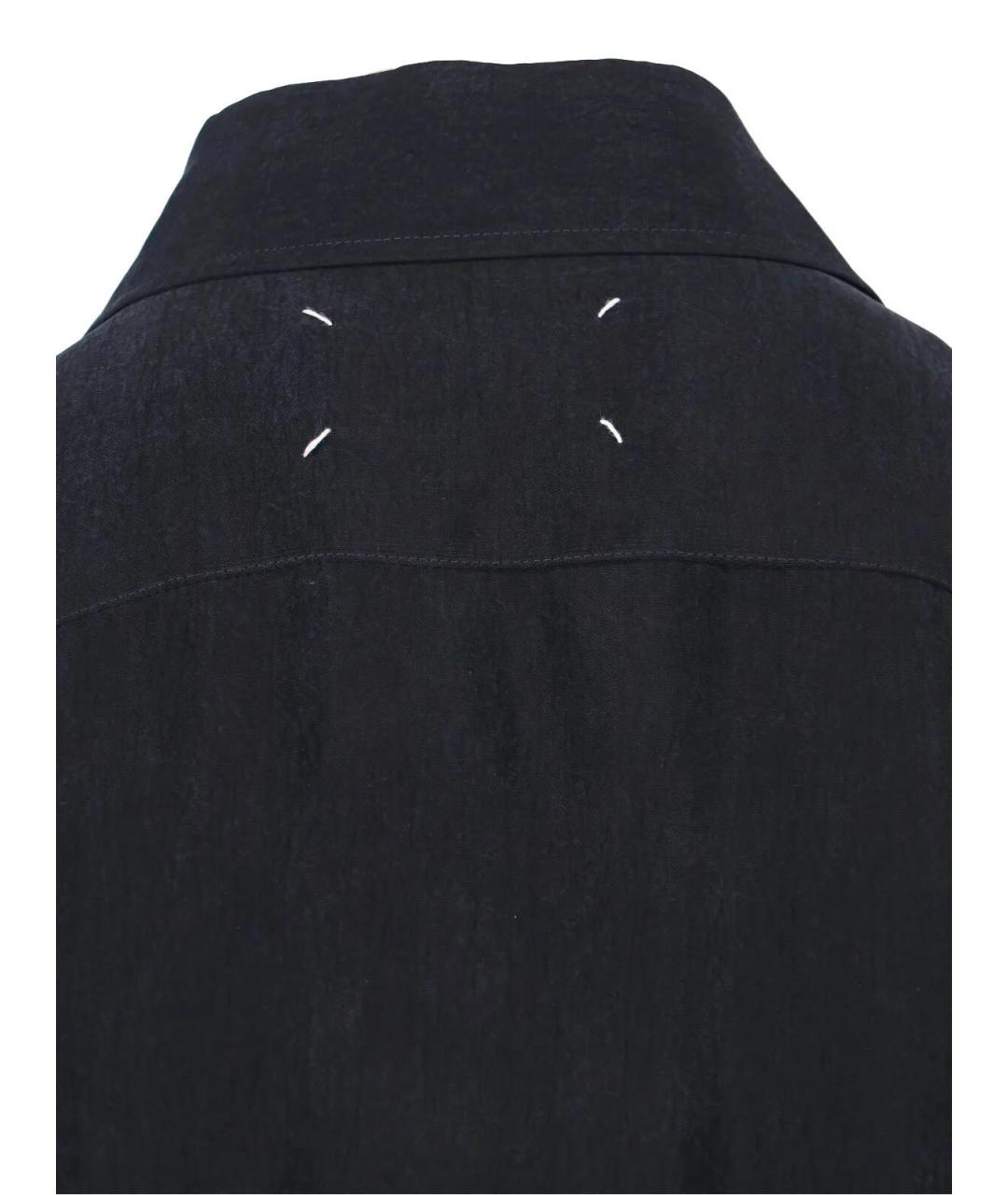 MAISON MARGIELA Черное вискозное повседневное платье, фото 3