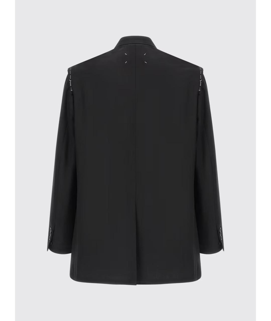 MAISON MARGIELA Черный шерстяной пиджак, фото 2