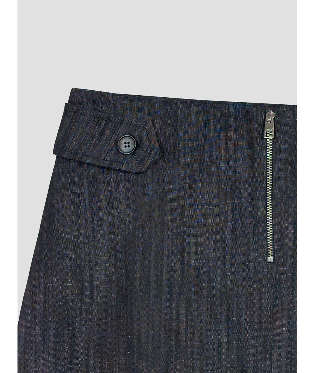 PALOMA WOOL Антрацитовая хлопковая юбка мини, фото 3