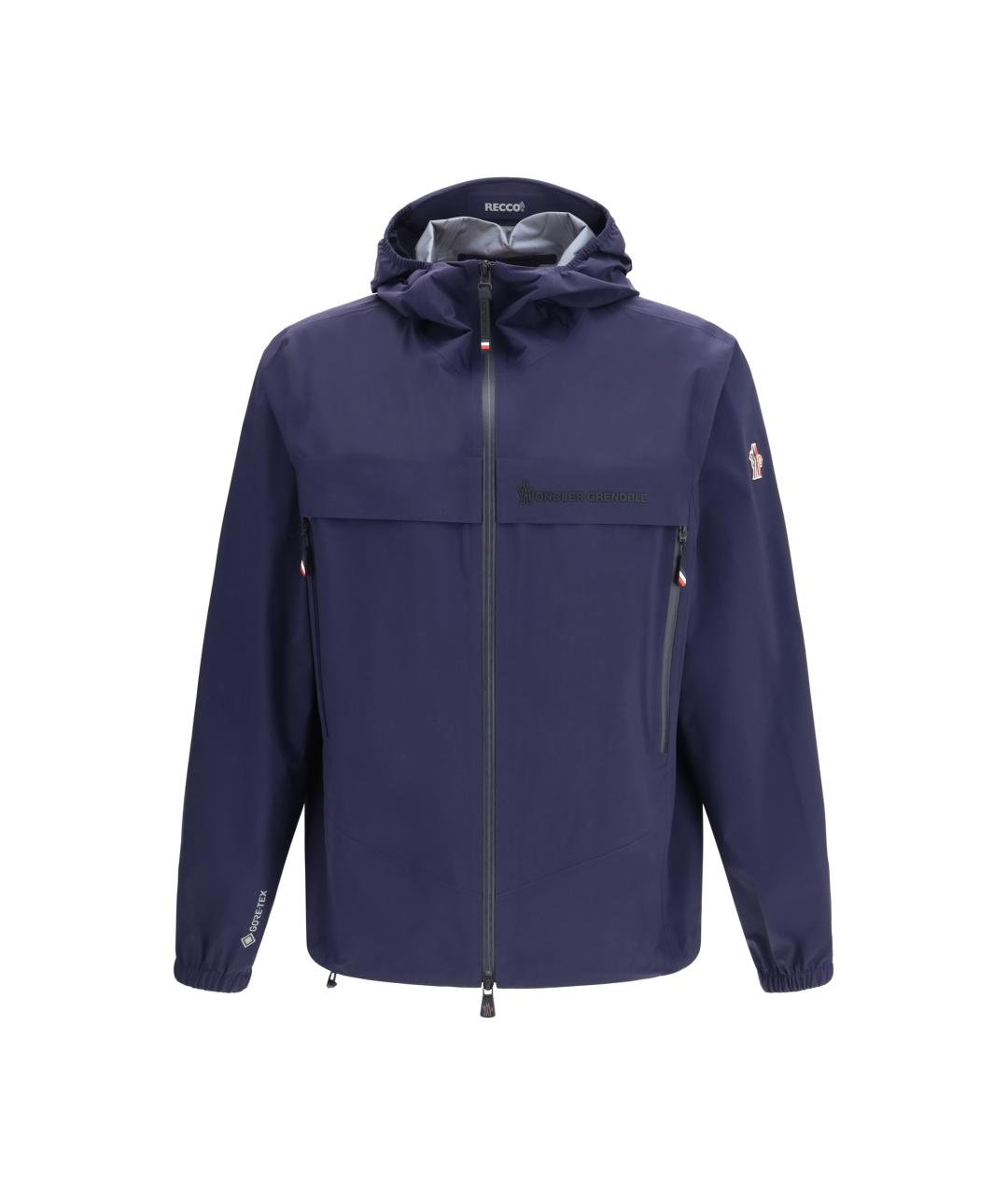 MONCLER GRENOBLE Синяя полиамидовая куртка, фото 1
