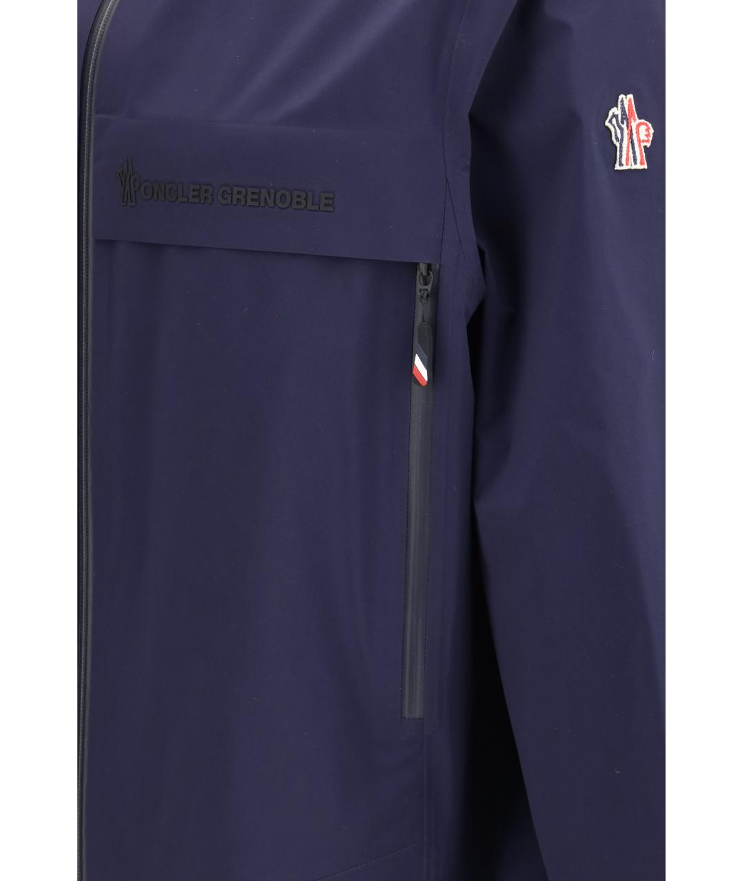 MONCLER GRENOBLE Синяя полиамидовая куртка, фото 3