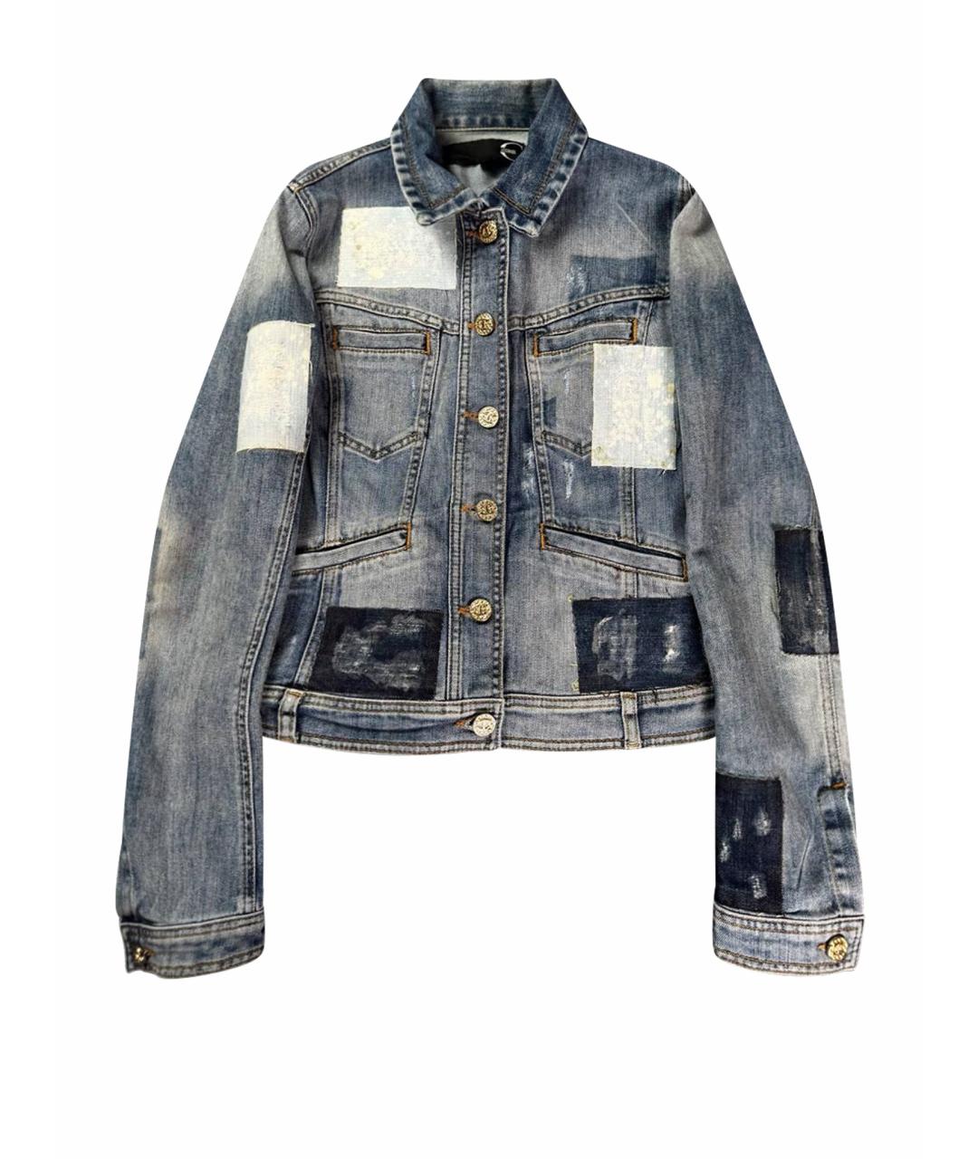 JUST CAVALLI Голубая хлопковая куртка, фото 1