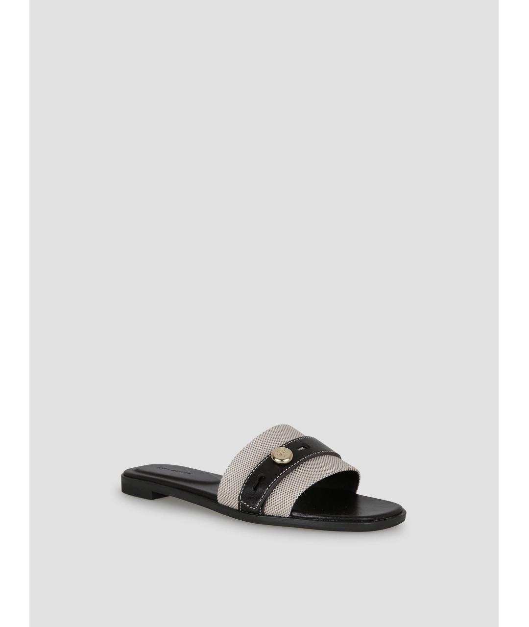 TORY BURCH Бежевые кожаные сандалии, фото 2