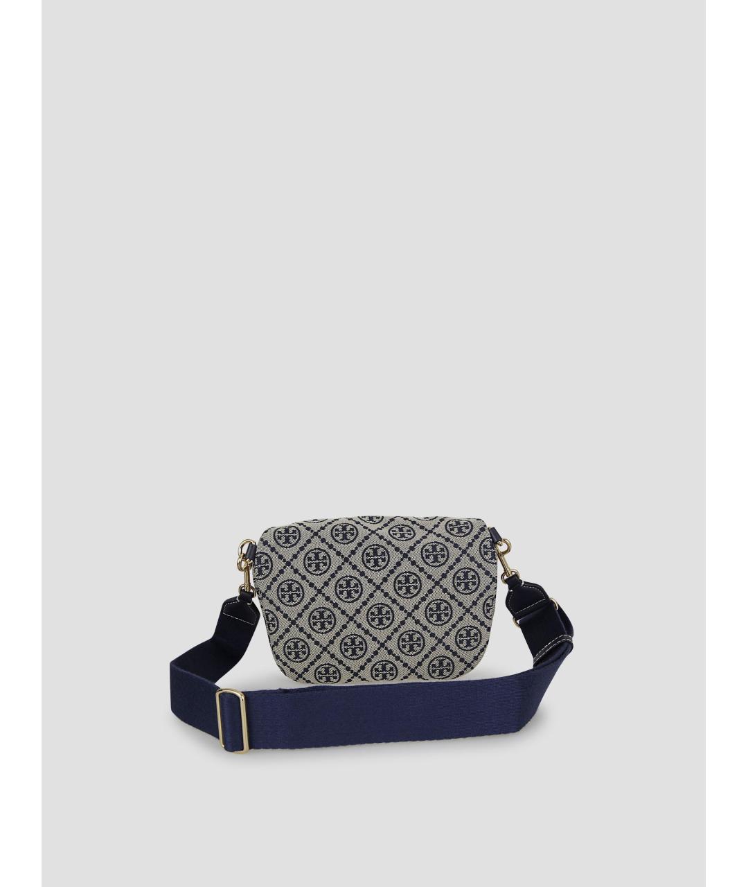 TORY BURCH Темно-синяя хлопковая поясная сумка, фото 3