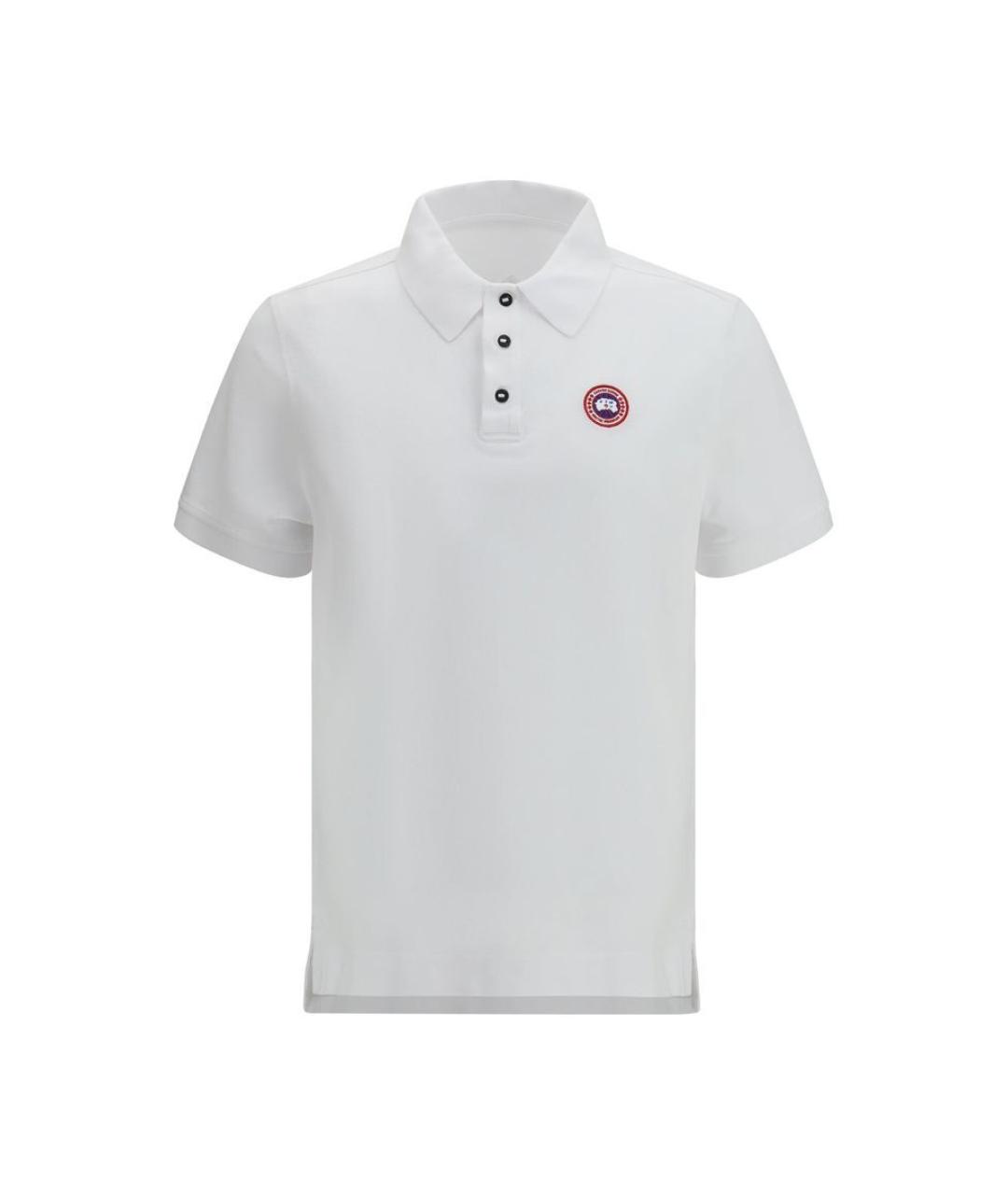 CANADA GOOSE Белое поло с коротким рукавом, фото 1