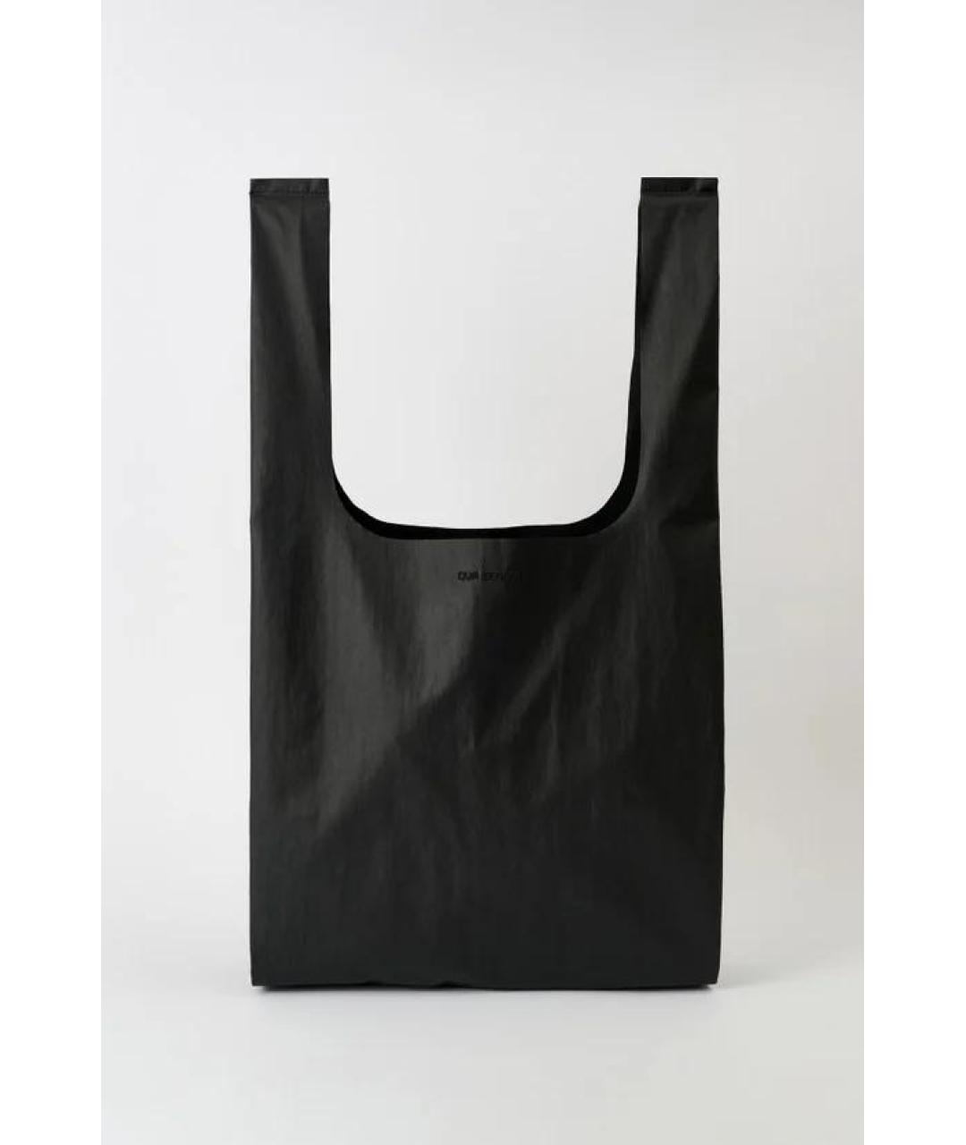 OUR LEGACY Черная синтетическая сумка тоут, фото 3