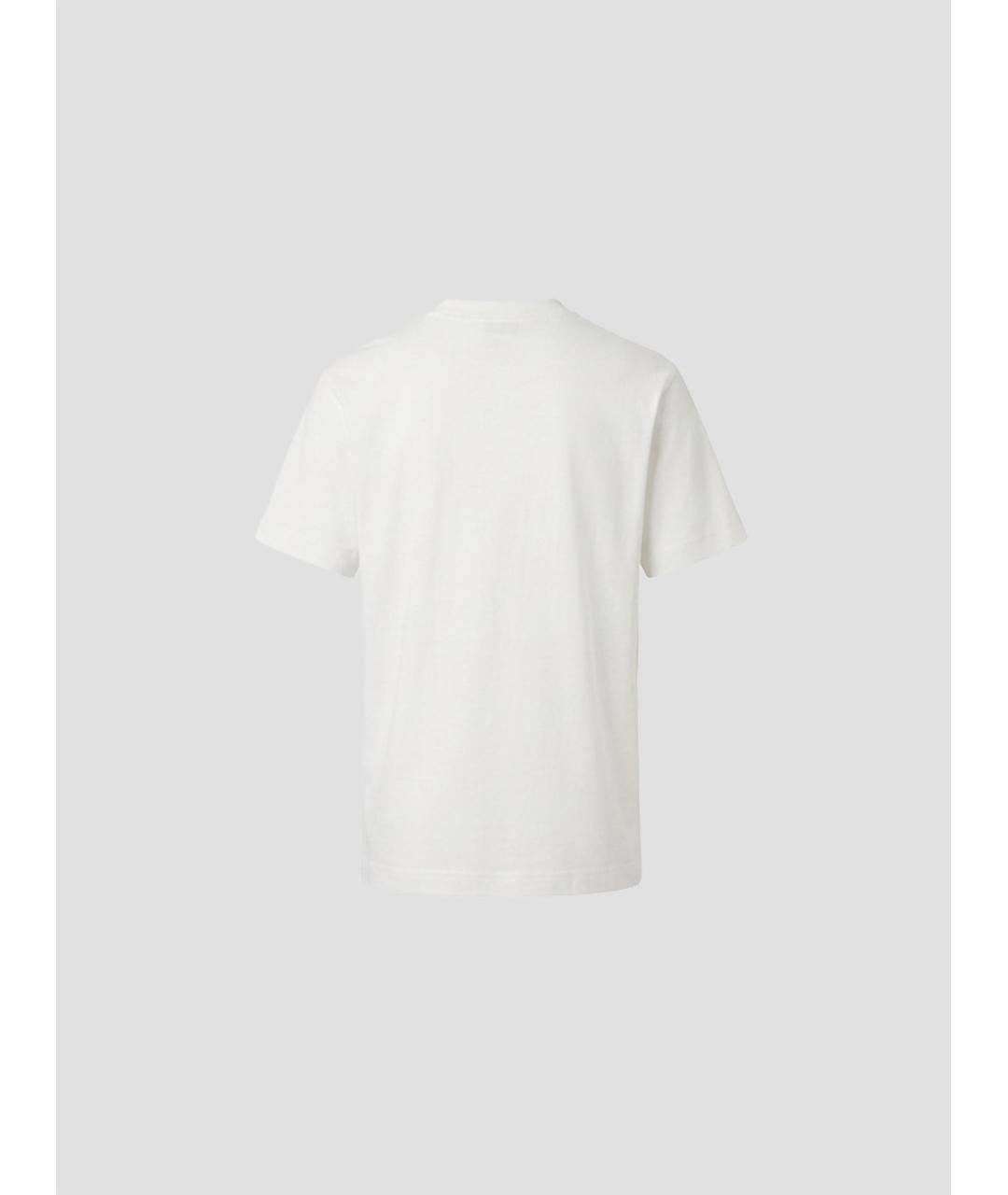 BURBERRY Белая хлопковая футболка, фото 2