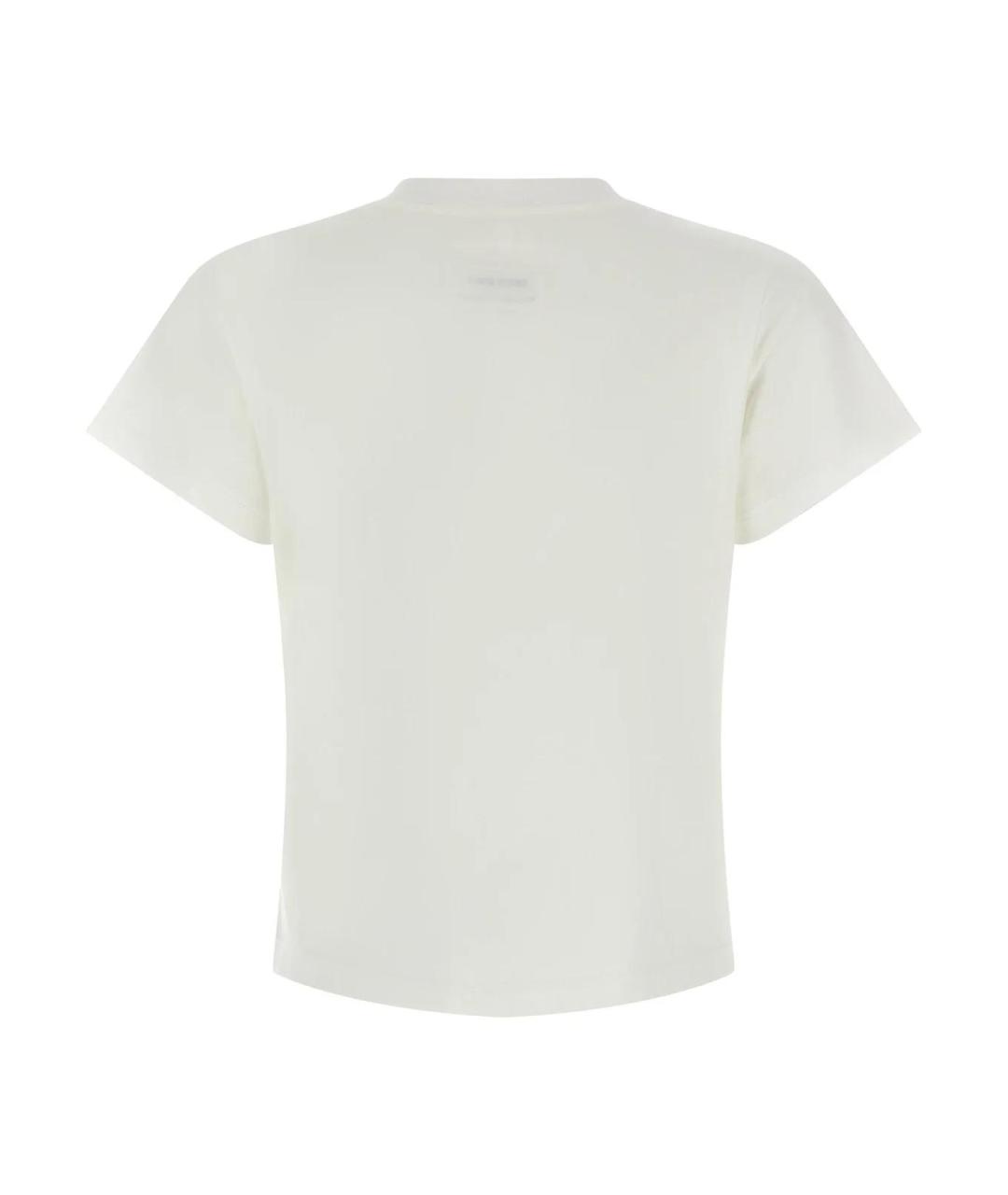 MM6 MAISON MARGIELA Белая хлопковая футболка, фото 2