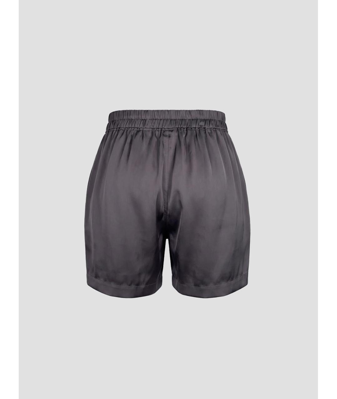 RICK OWENS Серые ацетатные шорты, фото 2