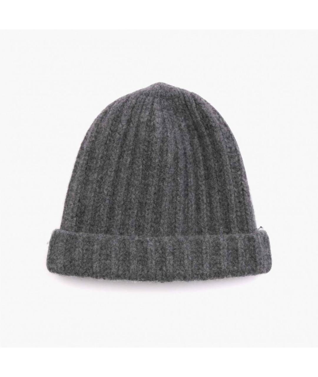 MAISON MARGIELA Серая шерстяная шапка, фото 3