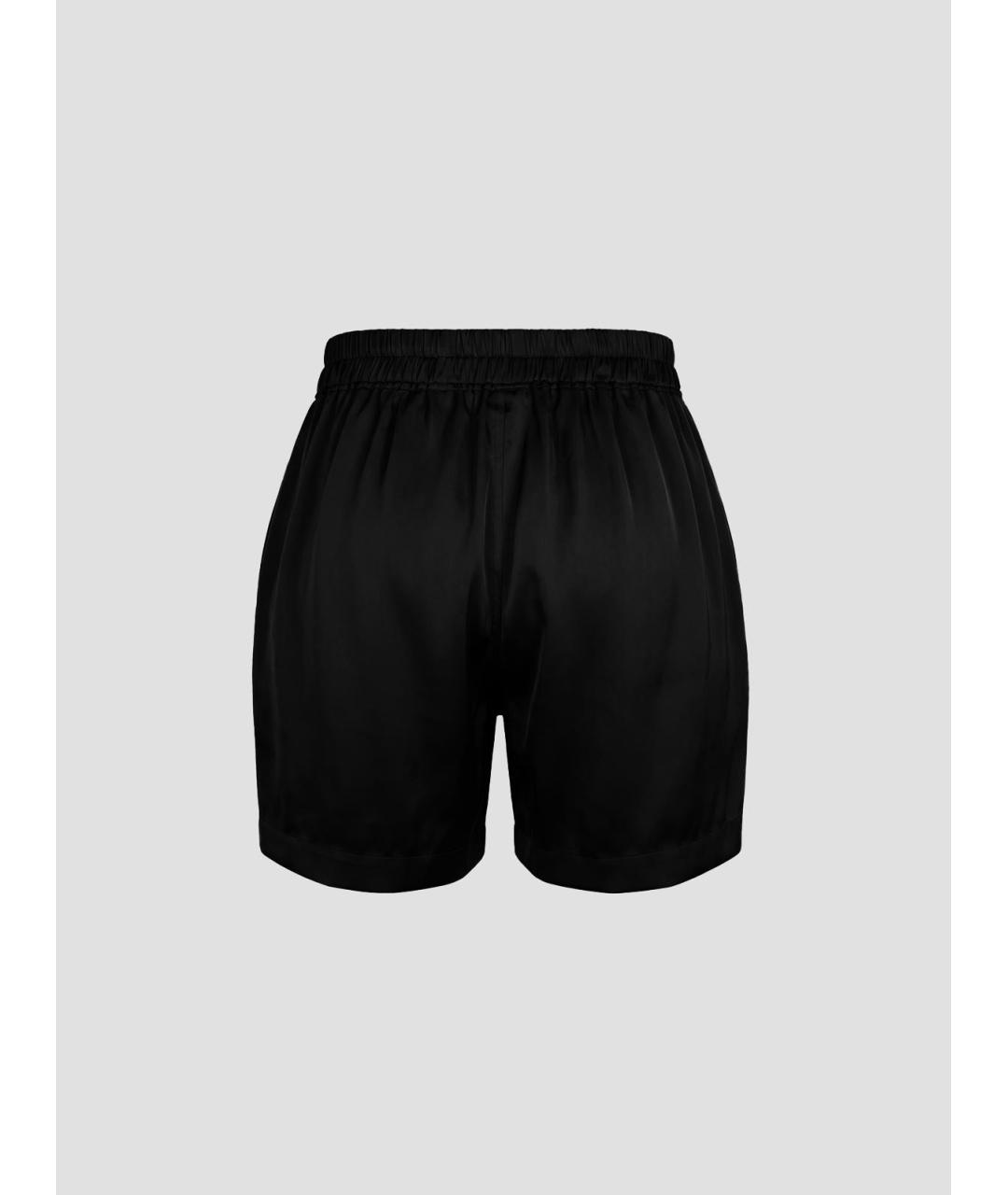 RICK OWENS Черные ацетатные шорты, фото 2