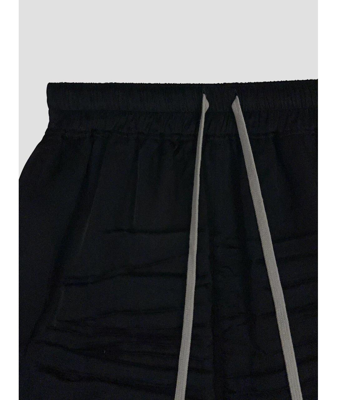 RICK OWENS Черные ацетатные шорты, фото 3