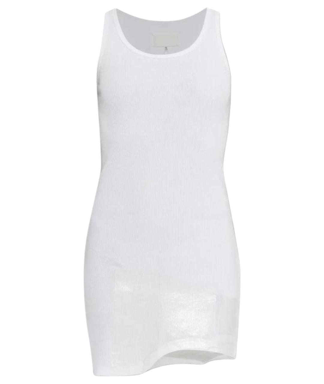 MAISON MARGIELA Белое хлопковое повседневное платье, фото 1
