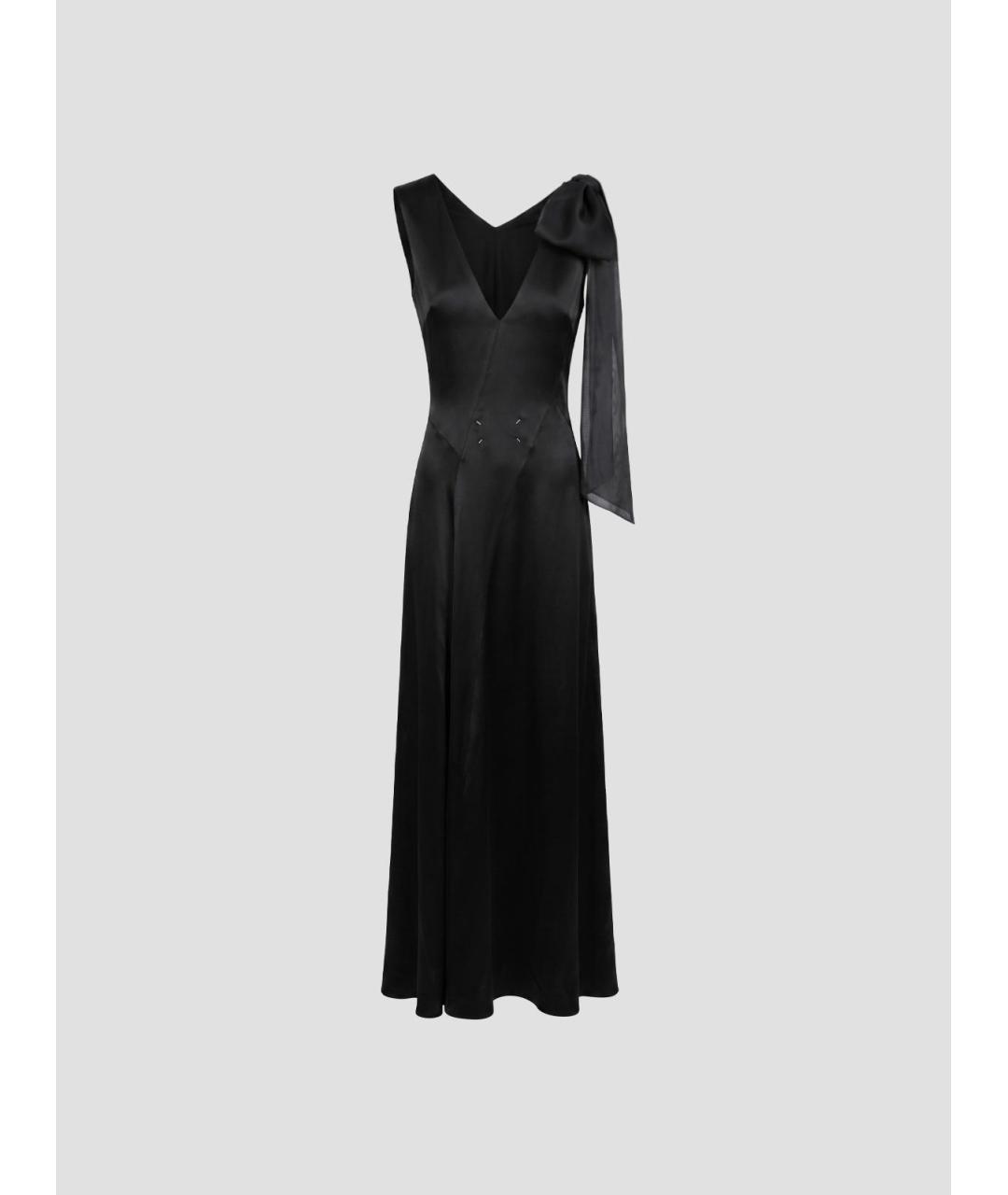 MAISON MARGIELA Черное вискозное вечернее платье, фото 2