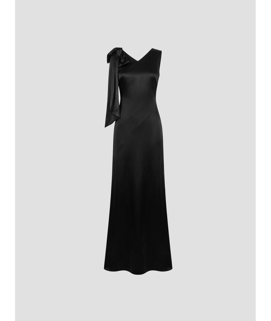 MAISON MARGIELA Черное вискозное вечернее платье, фото 4