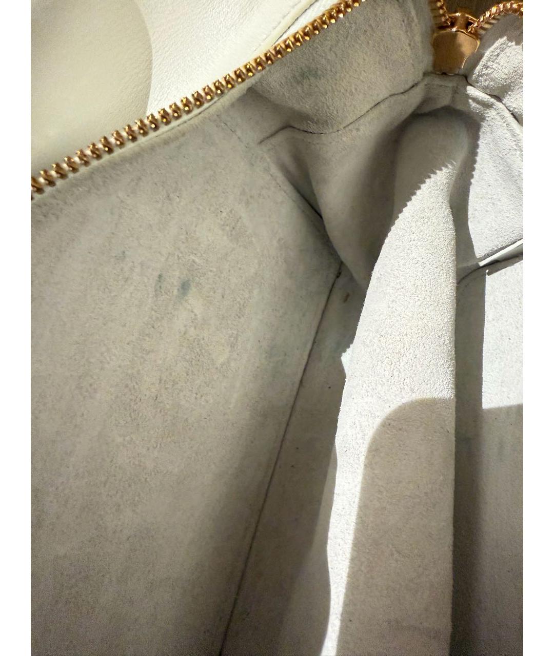 CELINE Белая кожаная сумка через плечо, фото 5