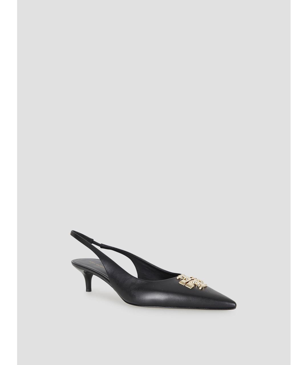 TORY BURCH Черные кожаные туфли, фото 2