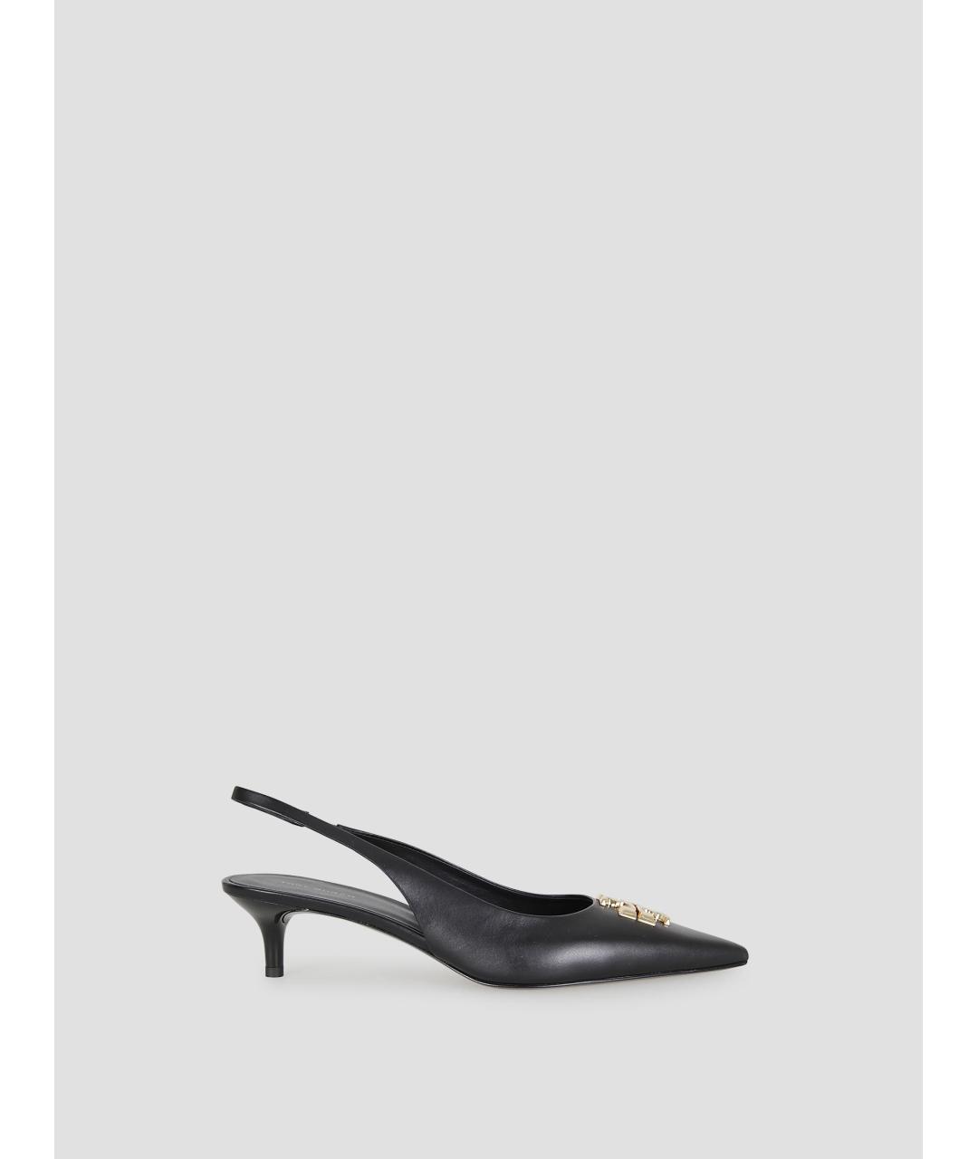 TORY BURCH Черные кожаные туфли, фото 4