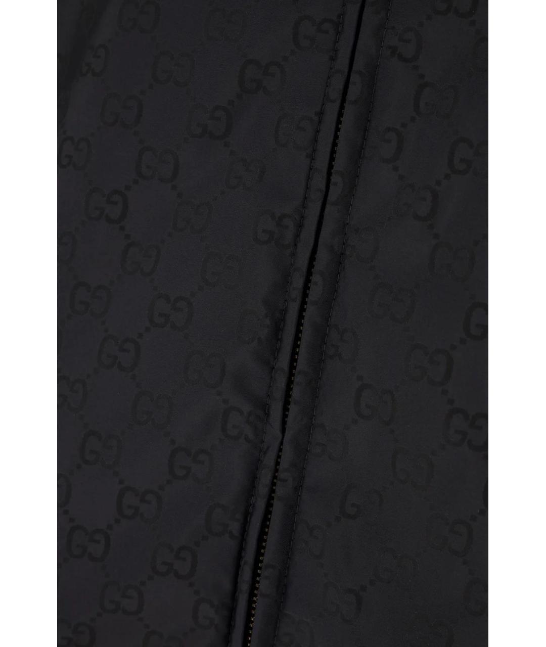 GUCCI Темно-синяя полиамидовая куртка, фото 3