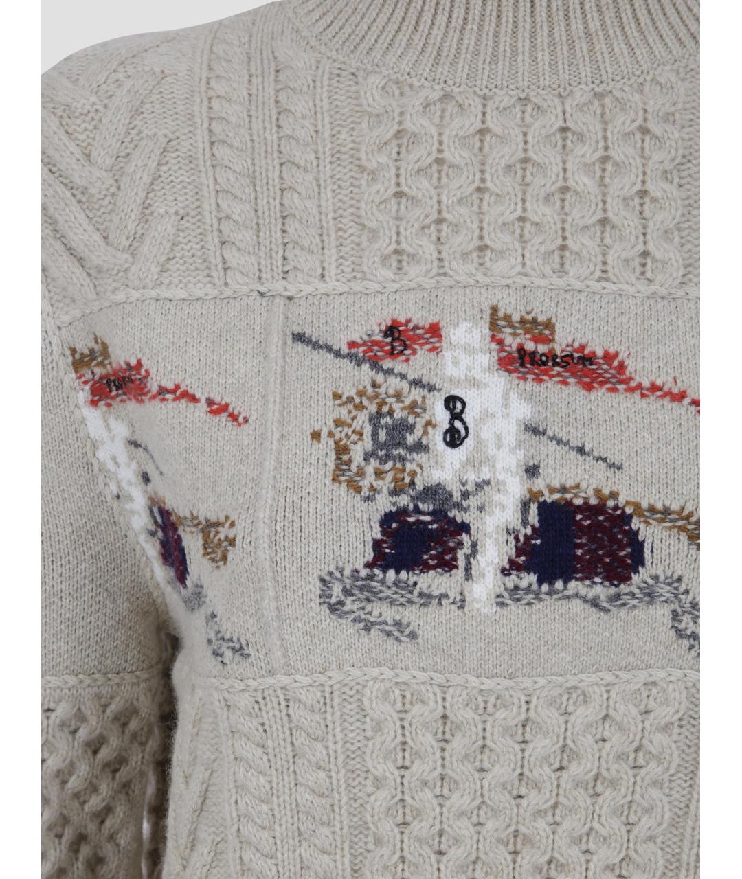 BURBERRY Бежевый джемпер / свитер, фото 3