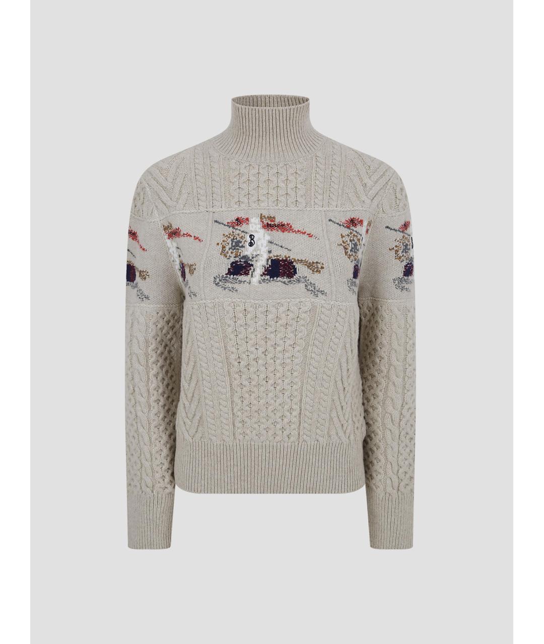 BURBERRY Бежевый джемпер / свитер, фото 4