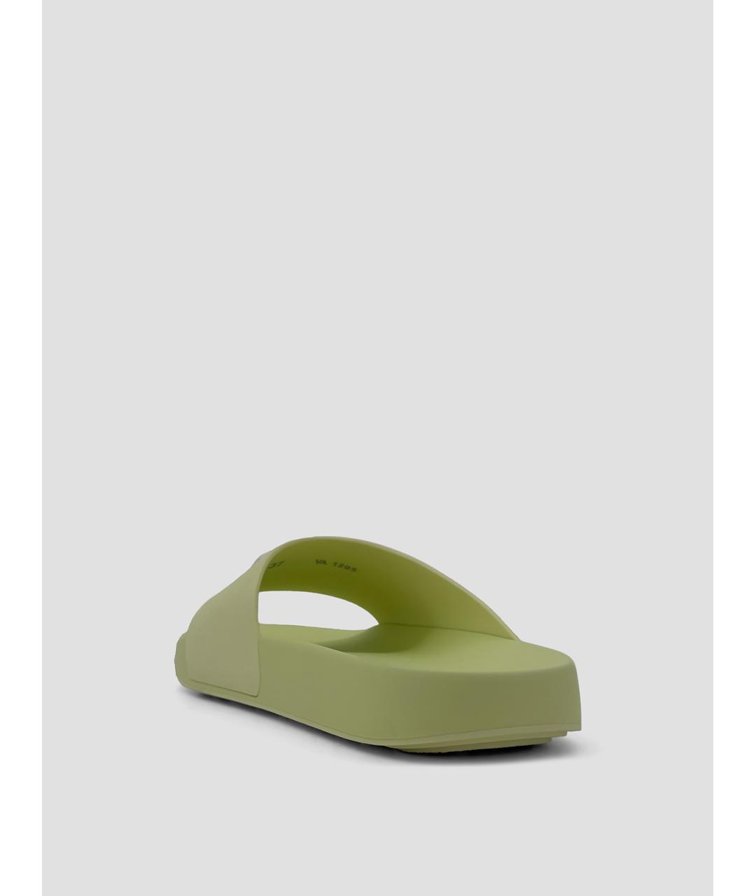 GIVENCHY Зеленые синтетические шлепанцы, фото 3