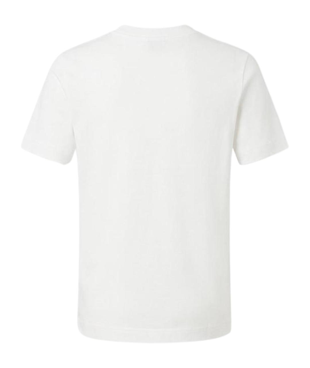 BURBERRY Белая хлопковая футболка, фото 1