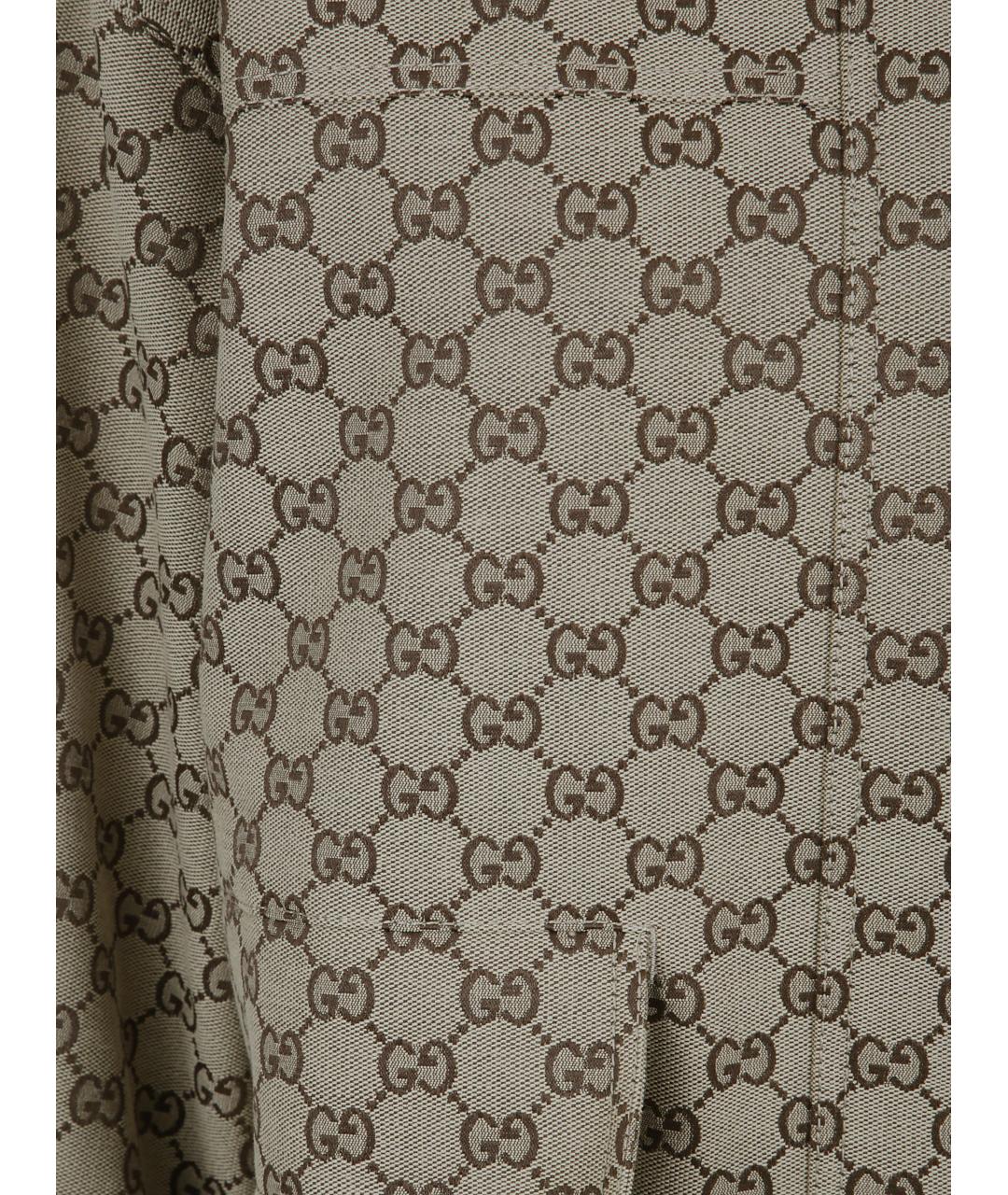 GUCCI Бежевая хлопковая куртка, фото 3