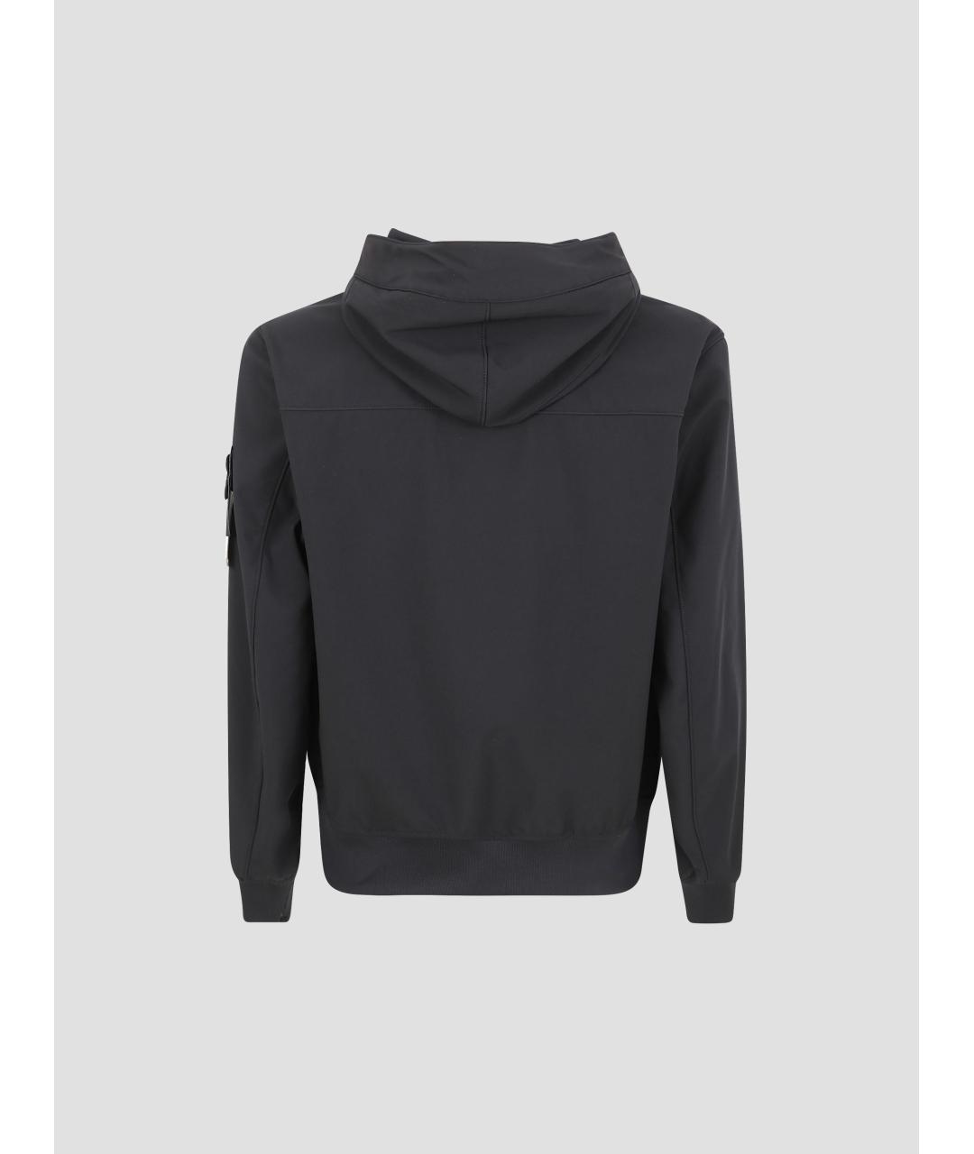 STONE ISLAND Черная полиэстеровая куртка, фото 2