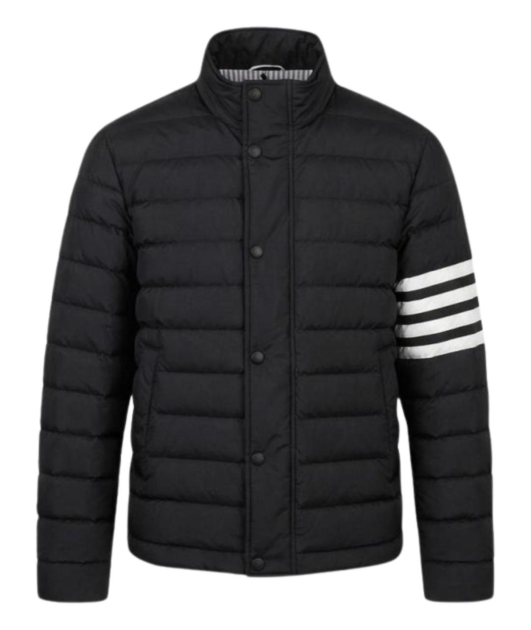 THOM BROWNE Черная полиэстеровая куртка, фото 1