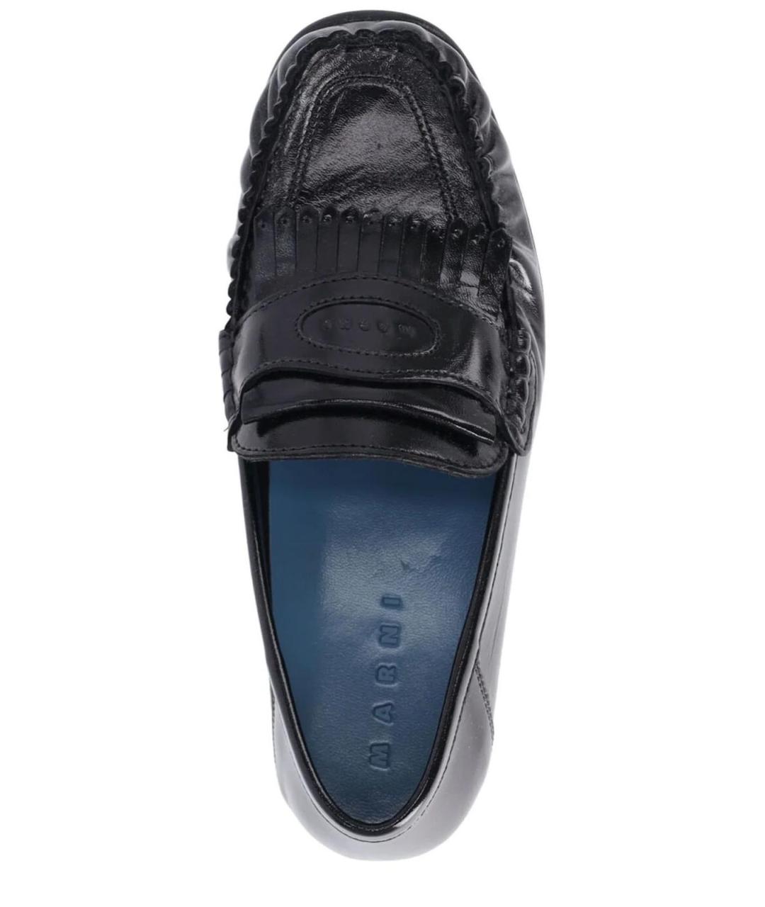 MARNI Черные кожаные лоферы, фото 3