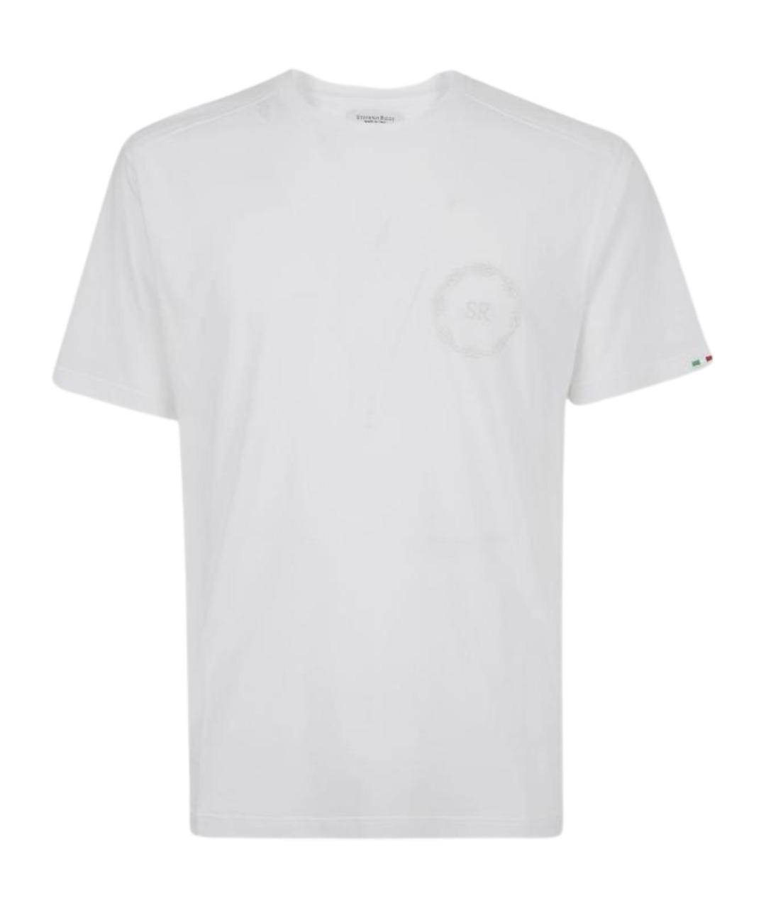 STEFANO RICCI Белая хлопковая футболка, фото 1