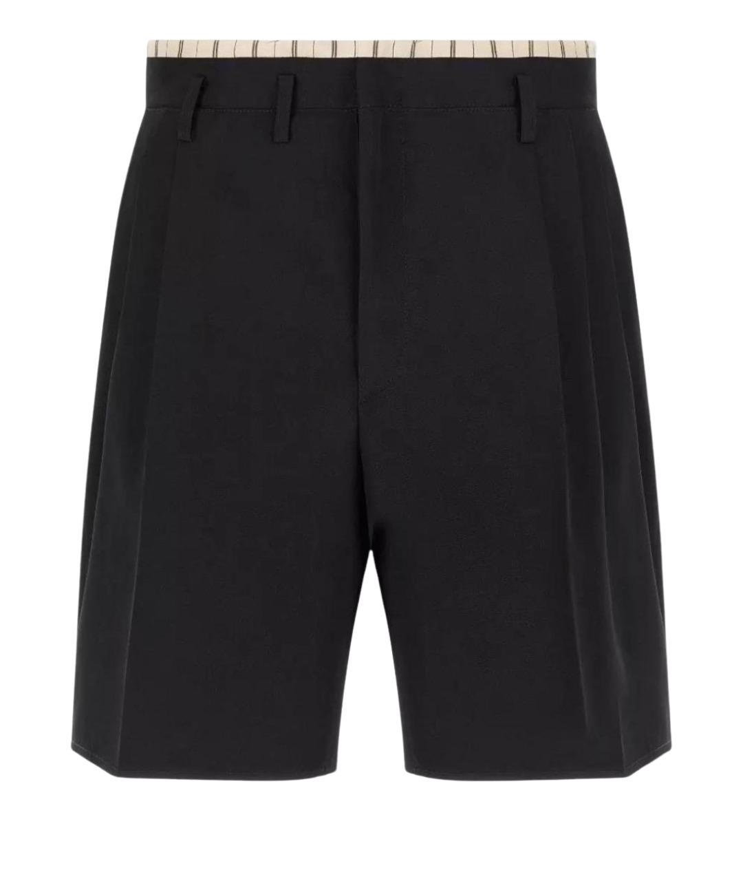 MAISON MARGIELA Черные шерстяные шорты, фото 1