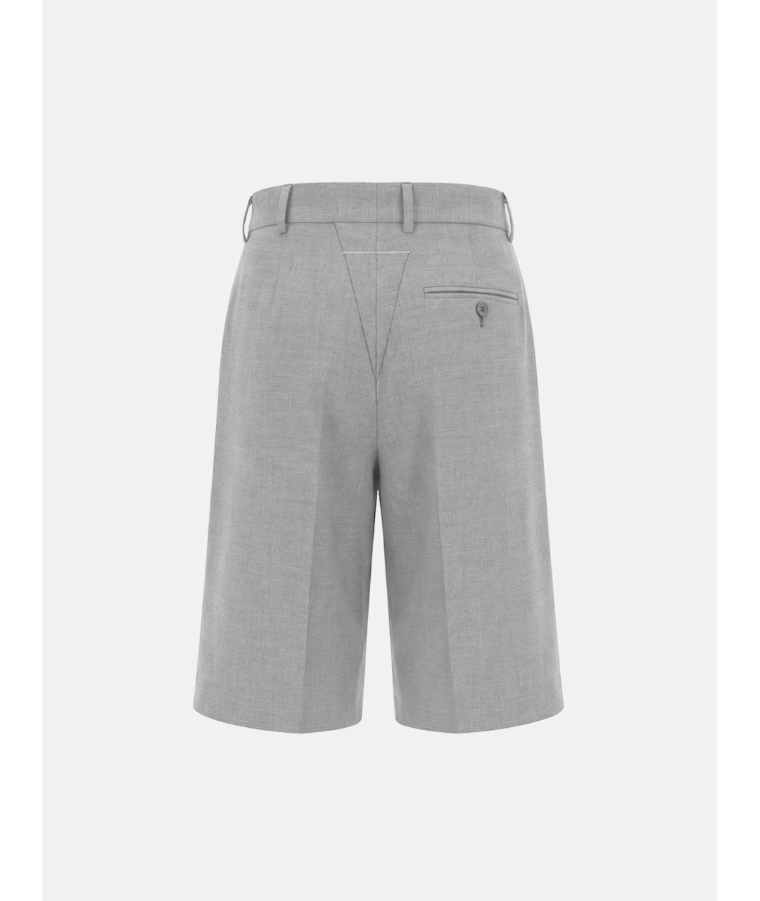 MM6 MAISON MARGIELA Серые полиэстеровые шорты, фото 2