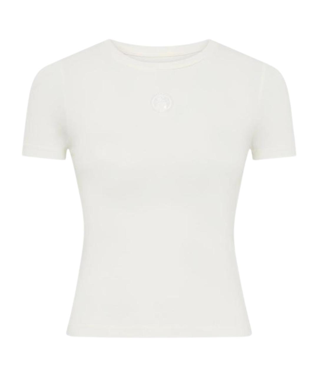 MARINE SERRE Белая хлопковая футболка, фото 1